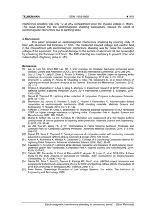Electromagnetic interference shielding in unmanned aerial vehicle ...