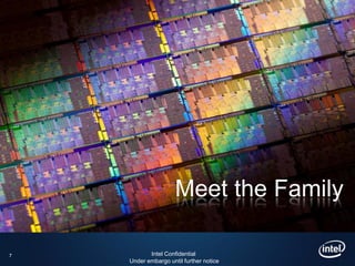 Meet the Family

7          Intel Confidential
    Under embargo until further notice
 