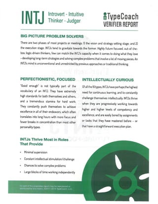 TypeCoach-INTJ | PDF