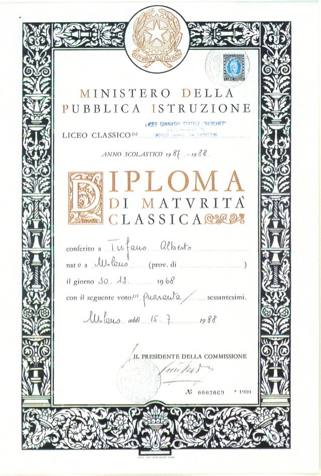 Maturità Classica '88 presso Berchet