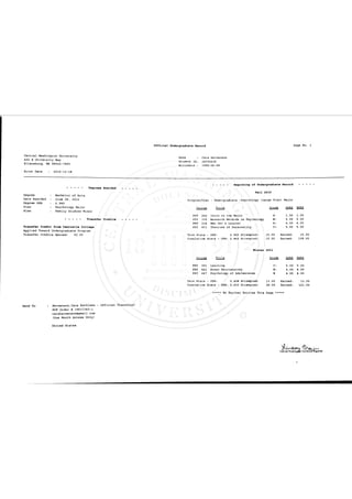 Transcript CWU