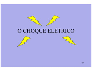 O CHOQUE ELÉTRICO
24
 