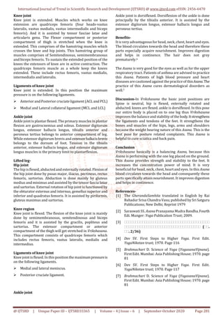 Anatomical Exploration of Vrikshasana | PDF