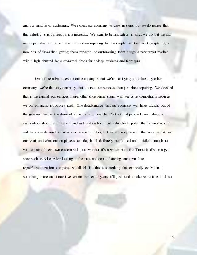 Simple business plan example pdf image