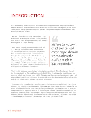 ATD Bridging the Skills Gap-2015 | PDF