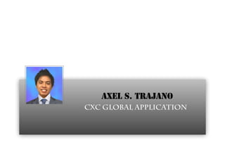  
AXel S. Trajano
CXC Global Application
 