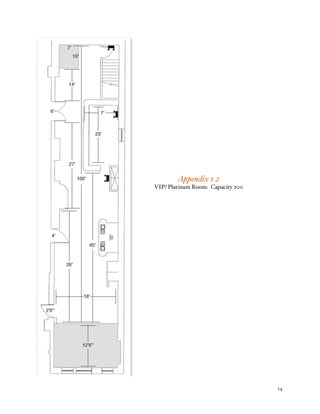 % 14
Appendix 1.2
VIP/ Platinum Room: Capacity 200
 