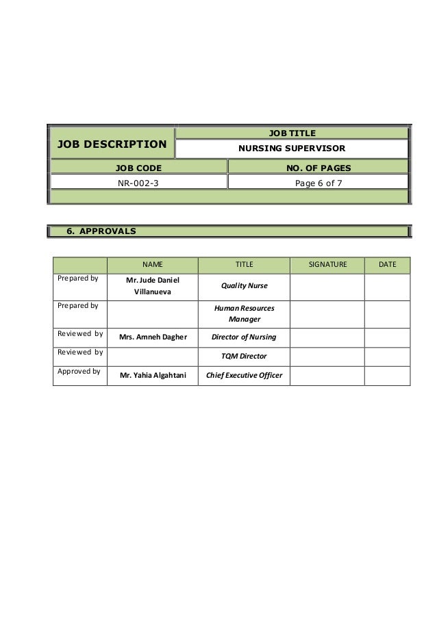 supervisor title