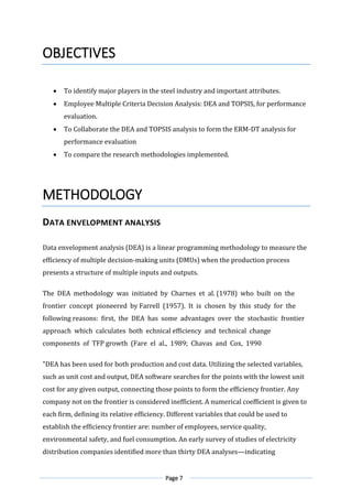 DEA and TOPSIS Analysis | PDF