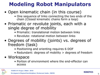 4_6 Forward kinematics ROBOTICS ENGINNERING.ppt