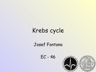 Krebs cycle
Josef Fontana
EC - 46
 