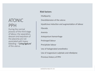 Comprehensive Guide to Managing Third Stage Labour Complications | PPTX