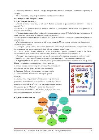 Химинець А.А., вчитель світ.літ. ЗОШ І-ІІІ ст.. № 20, м.Мукачева 3
- Яку мету вбачає в байці Федр? виправлять людські забл...
