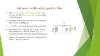 470-c filter,c filter with halfwave rectifier and c filter with full ...