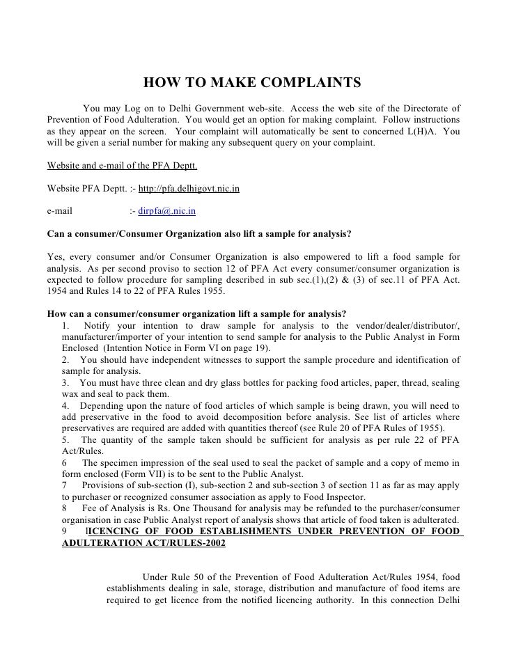 HOW TO MAKE COMPLAINTS CONSUMER FORUM