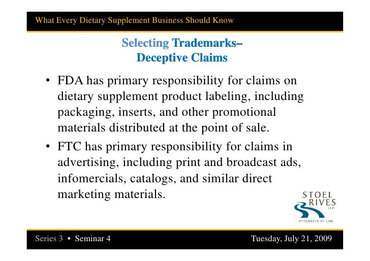 What Every Dietary Supplement Business Should Know About Protecting