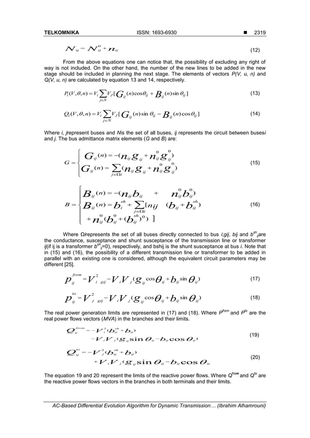 AC-Based Differential Evolution Algorithm for Dynamic Transmission ...