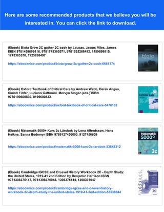 (Ebook) Oxford Handbook of Critical Care, 2nd Edition by Mervyn Singer ...