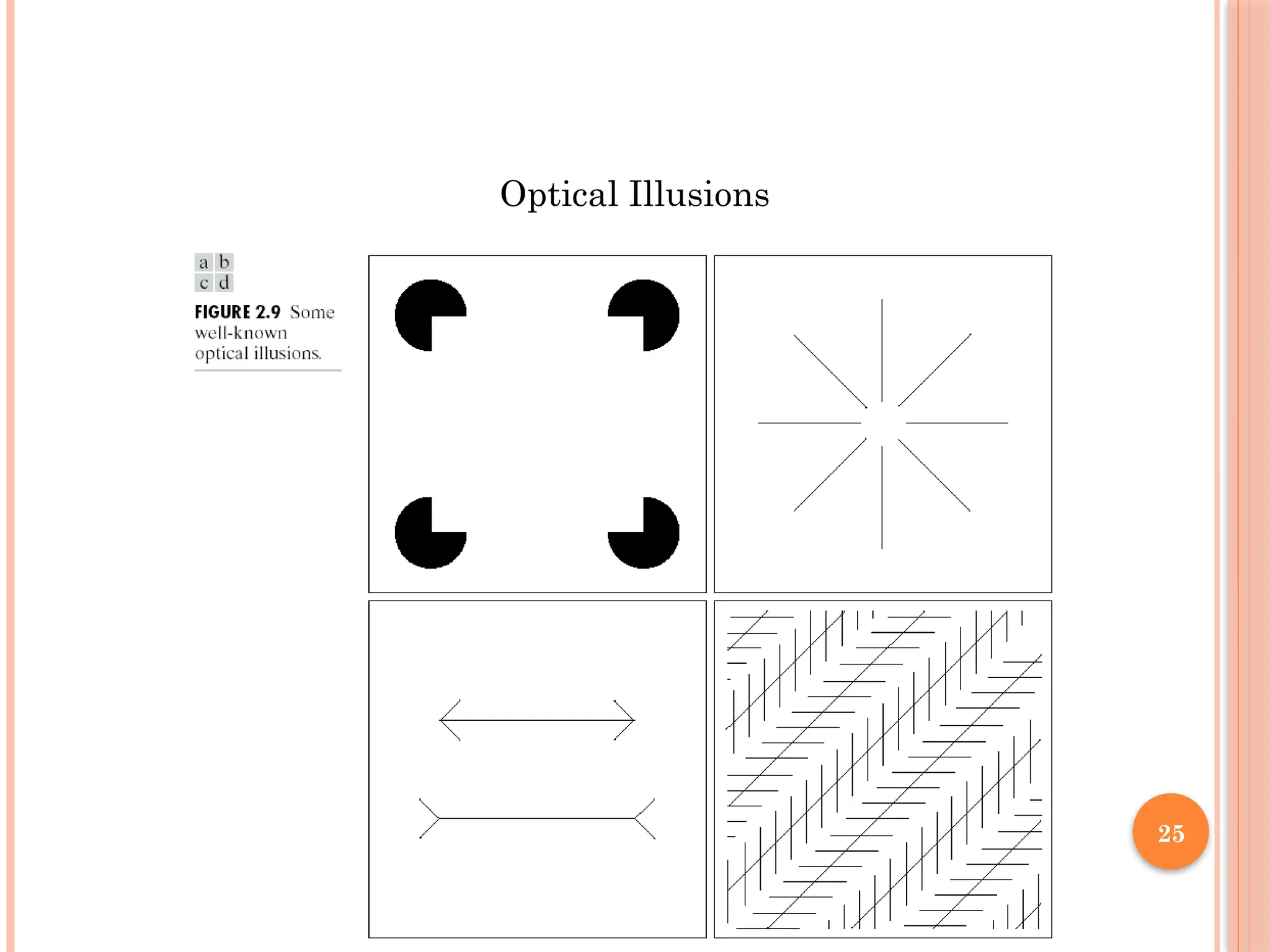 25
Optical Illusions
 