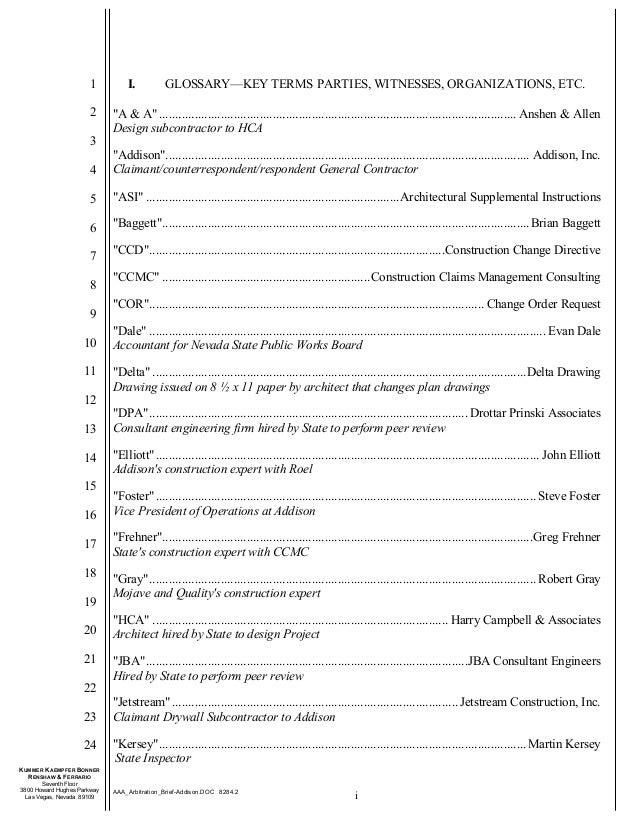 aaa_arbitration_brief addison 1 nevada state public works board