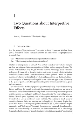 Beyond Semantics and Pragmatics Gerhard Preyer | PDF