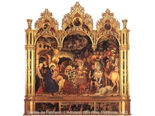 Gentile da Fabriano,  L’Adoració dels Reis , Florència, 1423 
