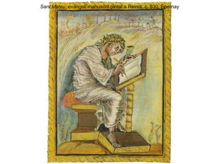 Sant Mateu , evangeli manuscrit pintat a Reims, c. 830, Épernay 