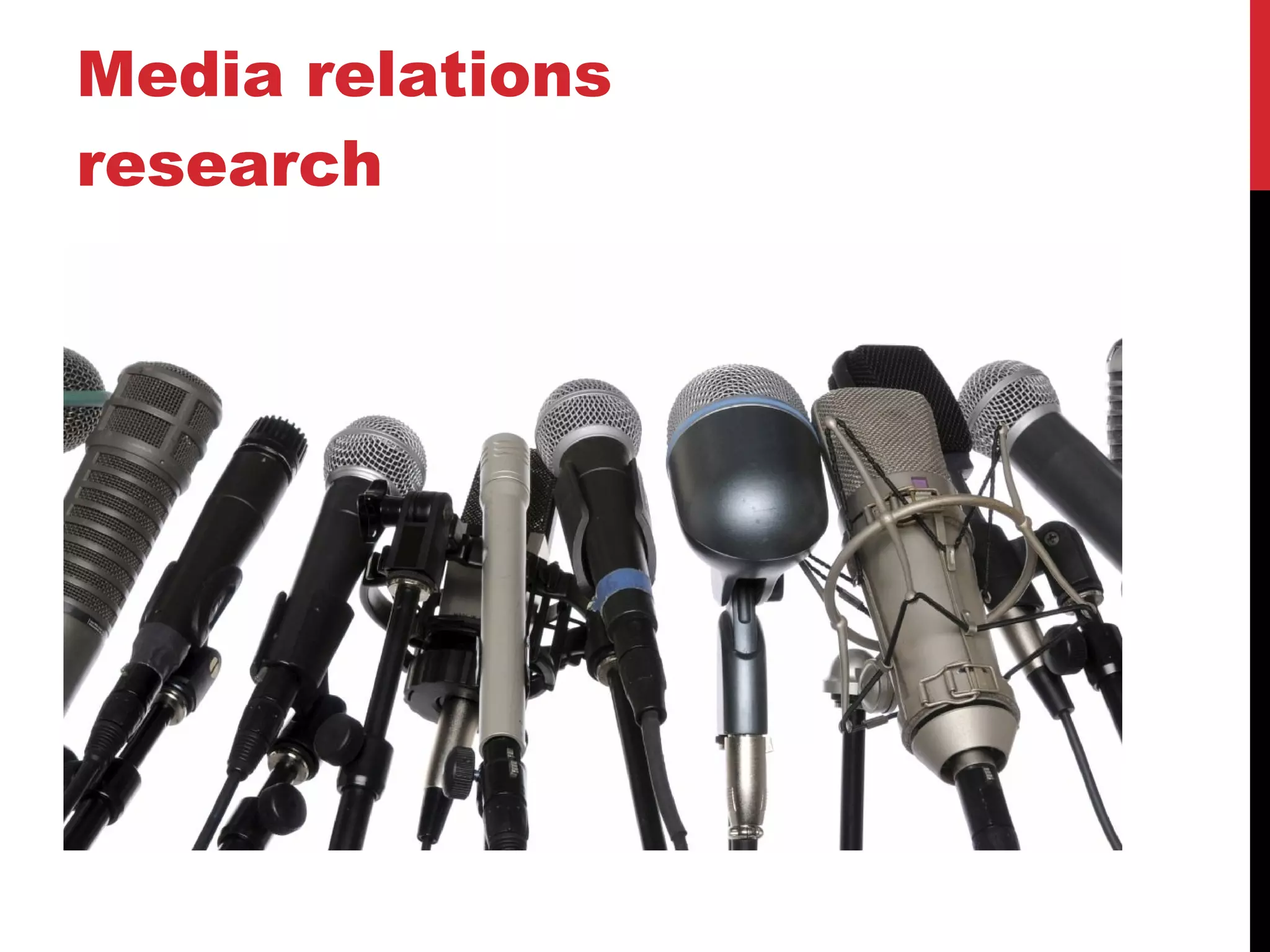 Media relations research 