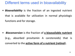 Nutrients Bioavailability from FoodSourc | PPT
