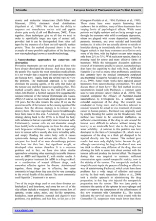 NANOTECHNOLOGY FOR CANCER THERAPY RECENT DEVELOPMENTS | PDF