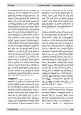 NANOTECHNOLOGY FOR CANCER THERAPY RECENT DEVELOPMENTS | PDF