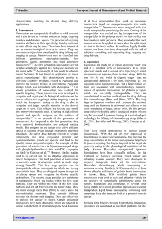 NANOTECHNOLOGY FOR CANCER THERAPY RECENT DEVELOPMENTS | PDF