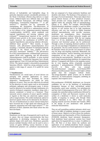 NANOTECHNOLOGY FOR CANCER THERAPY RECENT DEVELOPMENTS | PDF