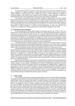 Machine learning methods for classification and prediction information ...