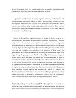 Design For Manufacturing, (DFM) | PDF