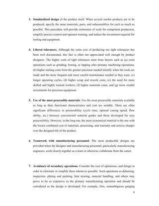 Design For Manufacturing, (DFM) | PDF