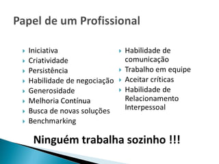 Ninguém trabalha sozinho !!!
 