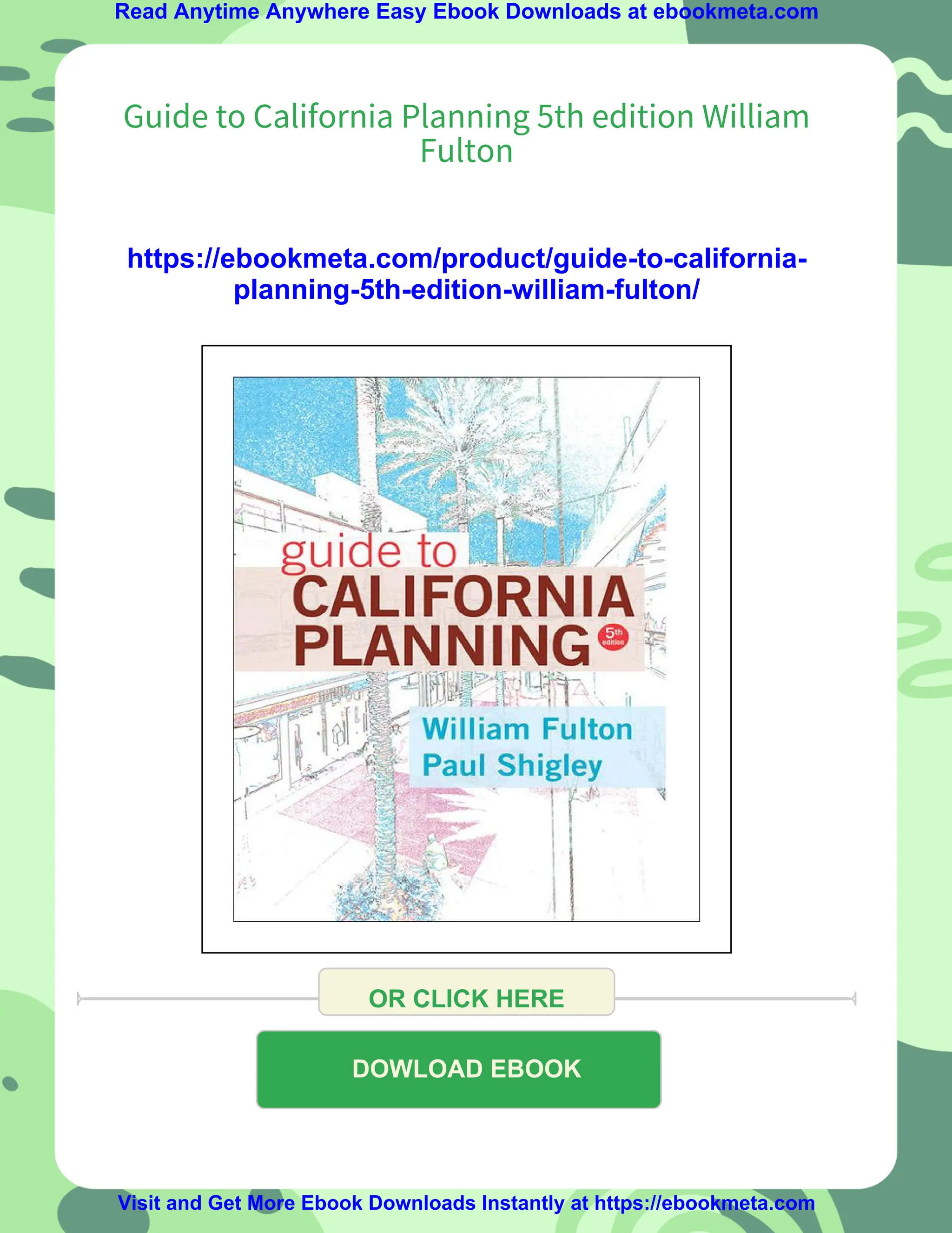 Guide to California Planning 5th edition William Fulton | PDF