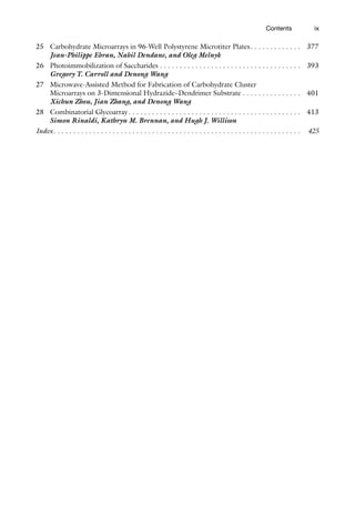 Carbohydrate Microarrays Methods and Protocols 1st Edition José L. De ...