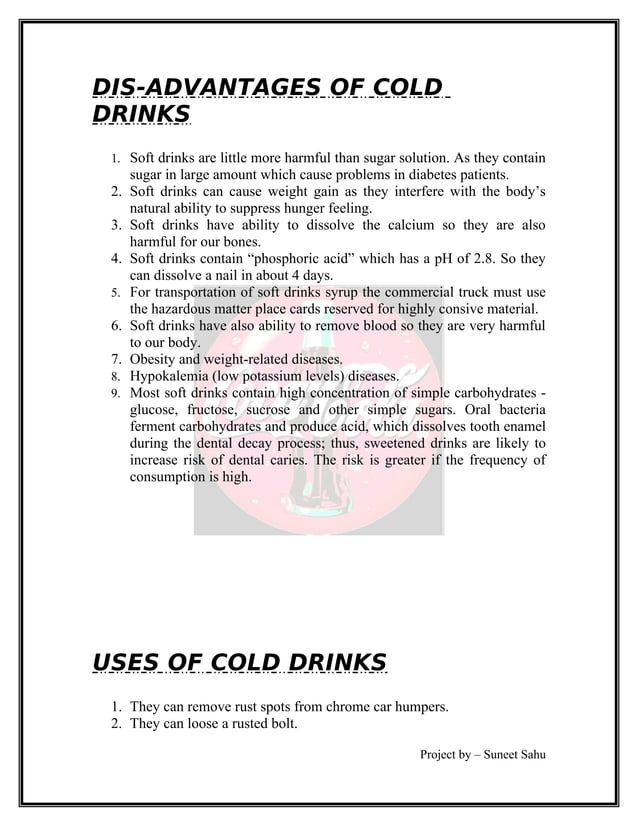 47363797 chemistryprojectonsoftdrink PDF