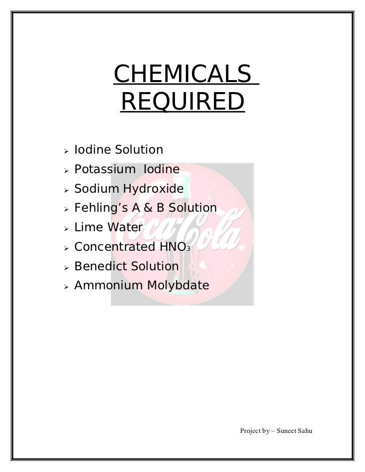 Chemical Formula For Soft Drink Chemical Formula For Soft Drink