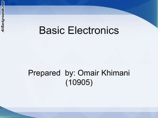 Basic Electronics
Prepared by: Omair Khimani
(10905)
 