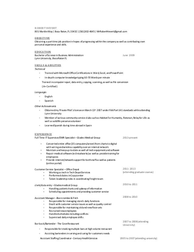 Resume of robert kennedy phd