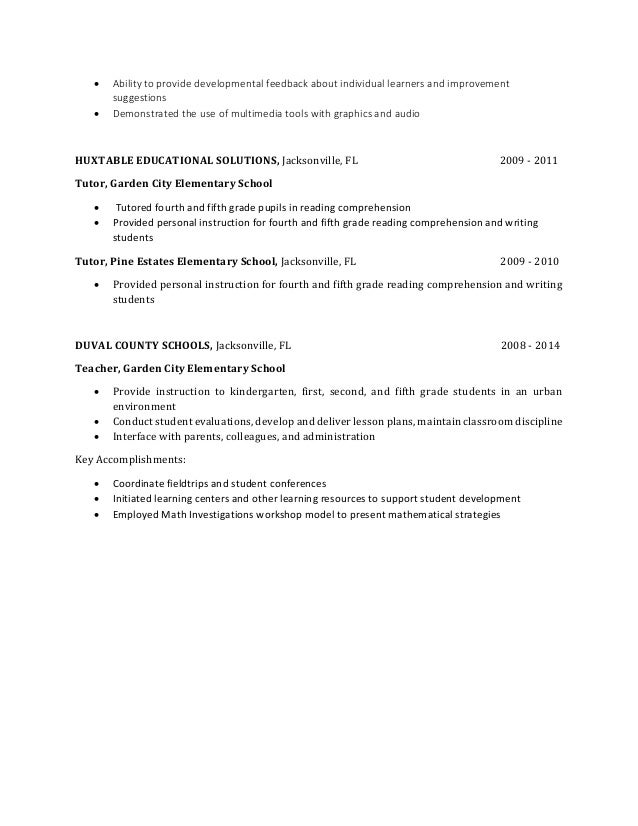 Curriculum Resume 1