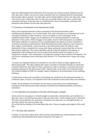 Master Thesis - Data Warehouse Design - Computer Science | PDF