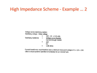 High Impedance Scheme - Example … 2
 