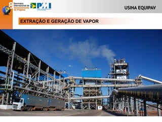 USINA EQUIPAV
EXTRAÇÃO E GERAÇÃO DE VAPOR
 