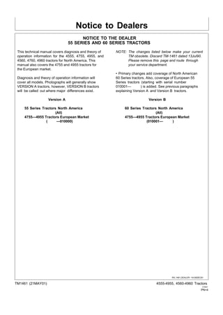 4760, 4960 John Deere Operation Test Technical Manual | PDF