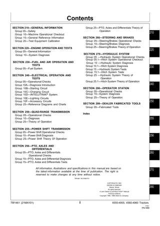 4760, 4960 John Deere Operation Test Technical Manual | PDF