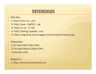 super computer presentation for cmputer science students | PDF